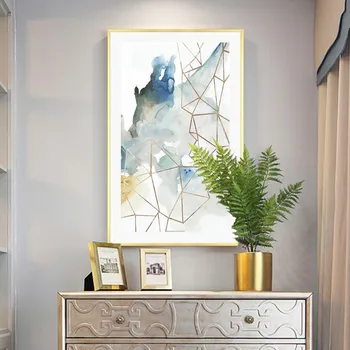 

Abstract Watercolor Geometric Wall Art Prints Canvas Paintings Europe Poster and Prints Pictures Office Living Room Home Decor