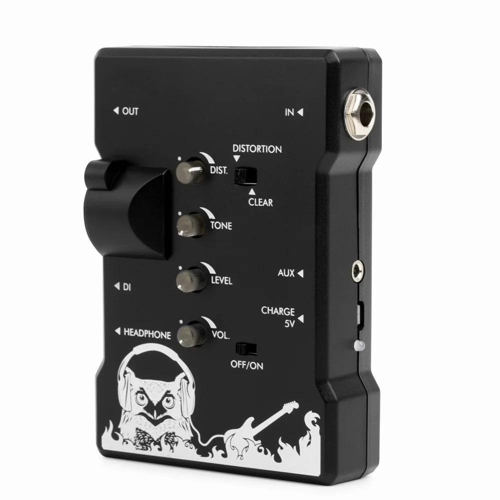 

New S2 Rechargeable Muted Trainer Electric Guitar Mini DI Earphone Front Stage Trainer for guitar Effects Pedal Guitars Parts