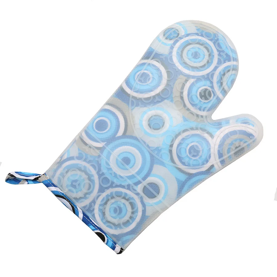 1PCS Food Grade Silicone Glove Kitchen Bakery Heat Resistant Waterproof Glove Cooking Baking BBQ Oven Pot Holder Mitt Kitchen
