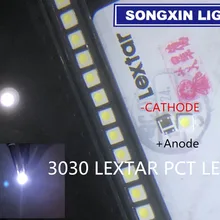 4000 шт. для LEXTAR светодиодный фонарь высокой мощности Светодиодный PCT 1,8 Вт 3030 6 в холодный белый 150-187LM PT30W45 V1 ТВ Приложение