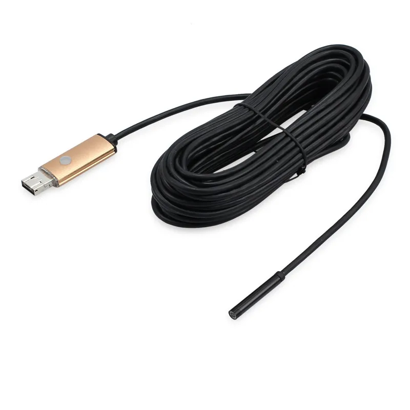 Водонепроницаемый USB эндоскоп с объективом 5 мм 2 м 10 м|Лупы| |
