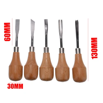 

Professional 5Pcs/set Hand Chisel Tool Set Manual Wood Carving Carpenters Woodworking Carving Chisel DIY Handmade Tools