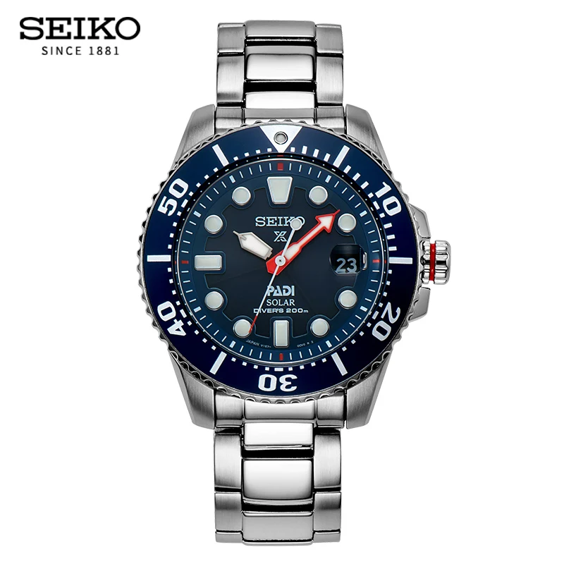 100% оригинальные мужские часы SEIKO Солнечная энергия Move Мужские t кварцевые