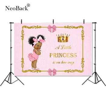 

Thin Vinyl pink little princess golden crown luxury children Photography studio Backgrounds professional indoor Photo Backdrops