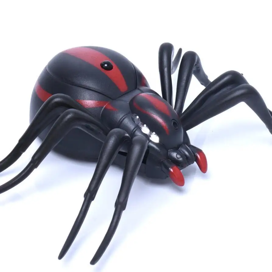2017 New Children Spider Toys with Remote Controller High Simulation Animal Spider Infrared Remote Control Kids Toy Gift