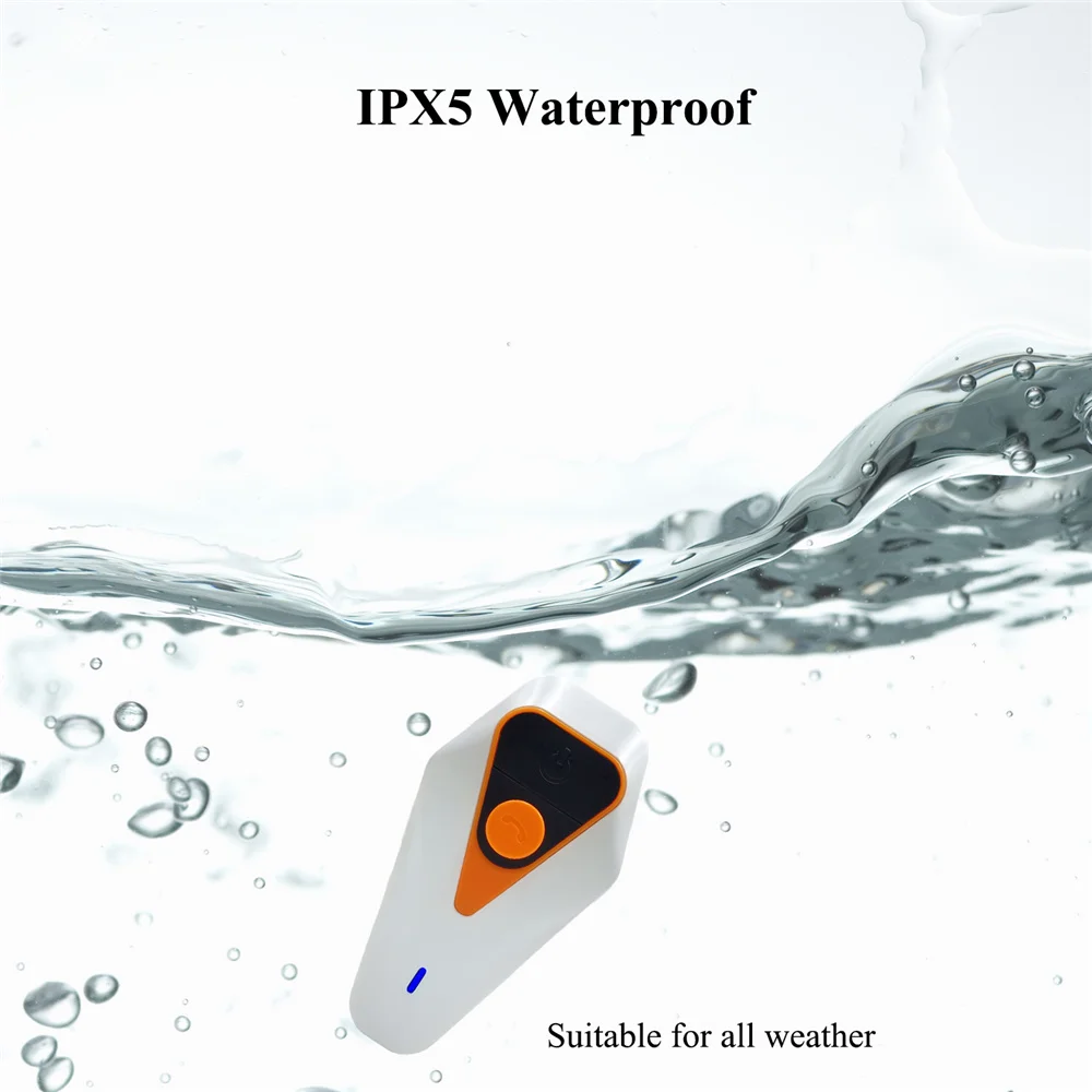 Zeepin IPX5 1000 м водонепроницаемый мотоциклетный шлем Bluetooth беспроводная гарнитура