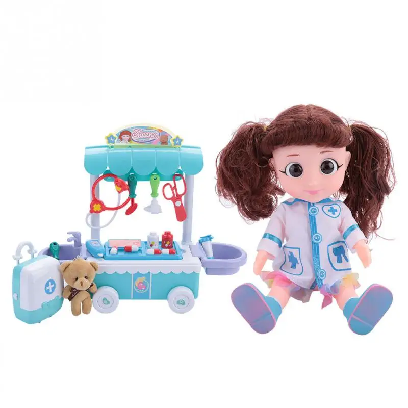 Набор ролевых игр электрическая кукла-доктор игрушечная аптечка стетоскоп медицинский детские игрушки для девочек