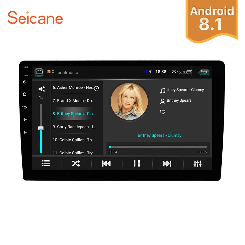 

Seicane 2Din Universal Android 8.1 10 Inch Car Radio multimedia player Autoradio Touch screen GPS Bluetooth WIFI audio stereo