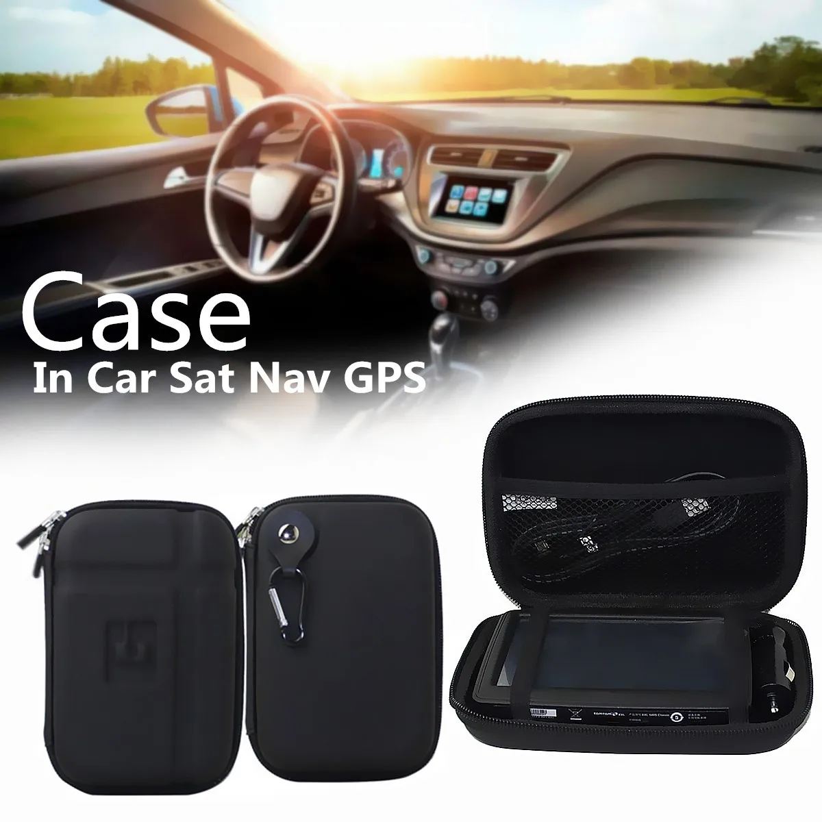 

5 Inch Black Hard Shell EVA Sat Nav GPS Storage Case Cover Carry Waterproof Bag for Tom/Tom GO 5100 5000 510 500 Shockproof Bag