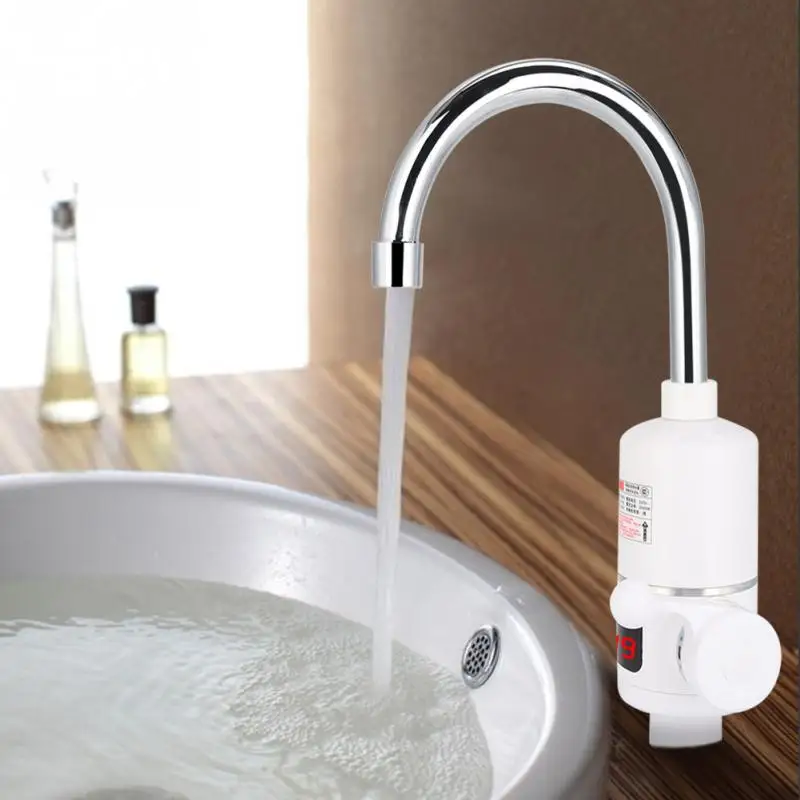 

3000W Instant Electric Heating Faucet Water Heater faucet w/ Digital Display Kitchen Faucets Accessories CN plug 220V