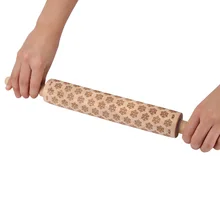 Антипригарная силиконовая скалка для теста, тесто-ролик, кухонный инструмент для выпечки с пластиковой ручкой для детской кухни