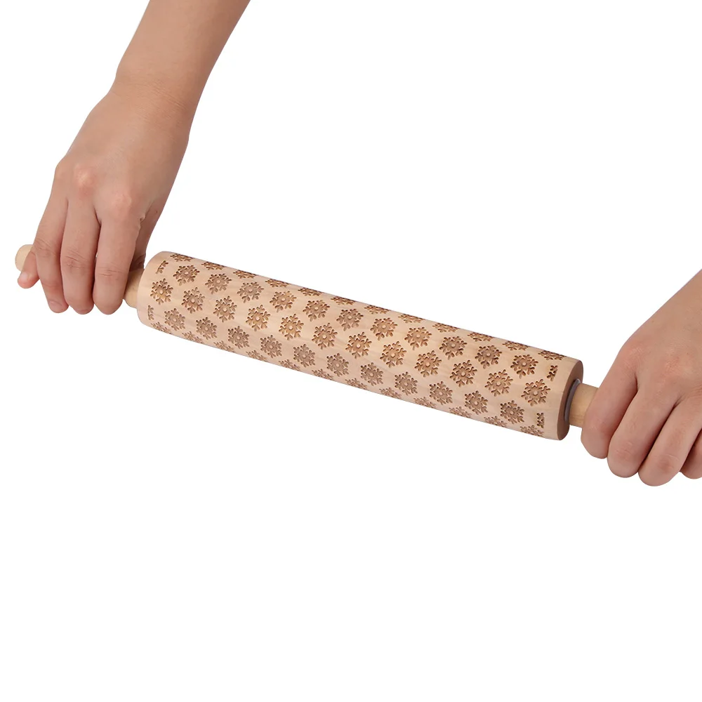 

Non-Stick Silicone Rolling Pin Pastry Dough Roller Kitchen Baking Tool With Plastic Handle For Kid Kitchen