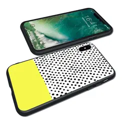 Capa Polka Dot Rain Dip черный мягкий силиконовый чехол для телефона для iPhone XS Max XR X 7 8 Plus 5S 5 SE 6 6 S Plus роскошный iPod Touch 6 5