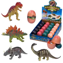 4D динозавр игрушка «яйцо динозавра» Лес животных модель mkd51 сборки деформации Rex Triceratops Дино головоломки игрушечные лошадки фигурку 20pcs/30 шт