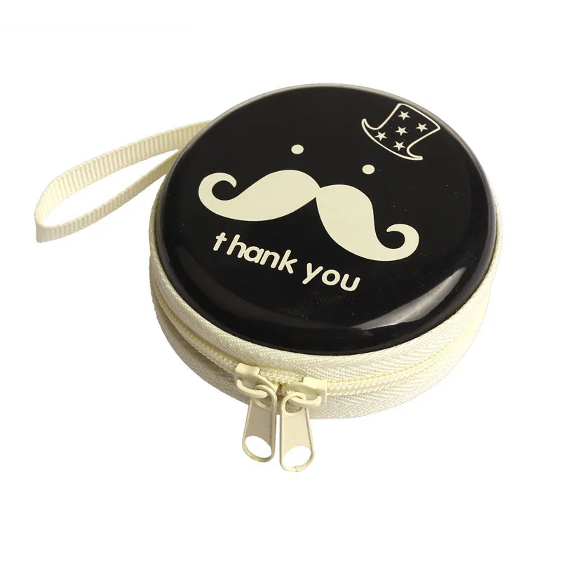 

Mini Zipper Earphone Headphone SD Card Bag Box Carrying Pouch Storage Cartoon black