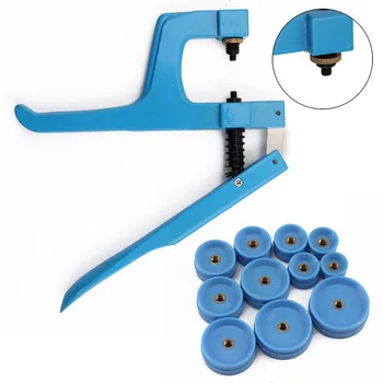 

Watch Back Case Closer/Press with 11 Watch Dies Watchmaker Watch Repair Tool Kit Set