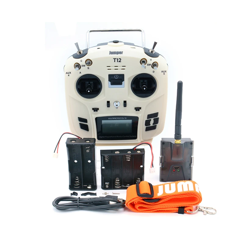 

Jumper T12 Open Source 16ch Radio Remote Controller with JP4-in-1 Multi-protocol RF Module for RC Drone Car Boat For
