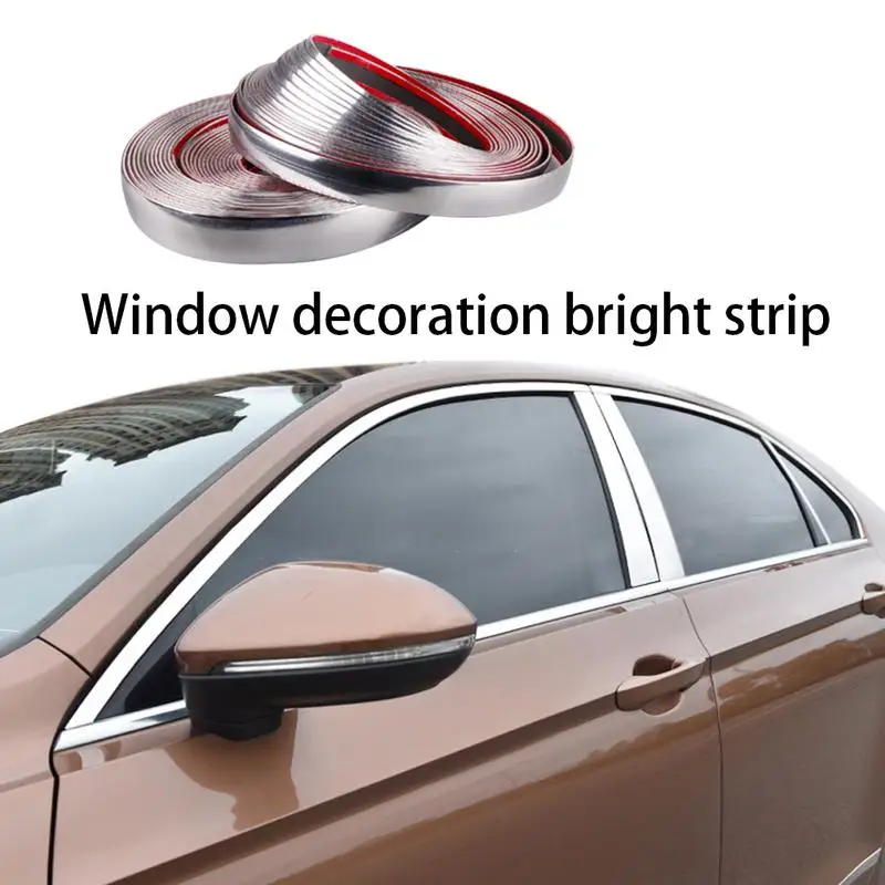 

13M Car Modified DIY Protective Tape Decorative Strips Car Body Trim Strips ABS Chrome Styling Decoration Molding Trim