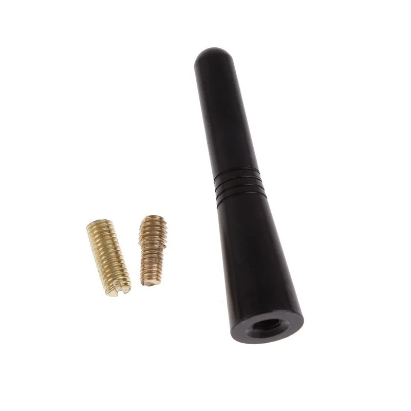 

Universal Top Roof Short Whip Screw Antenna Extension for Car Radio (Black)