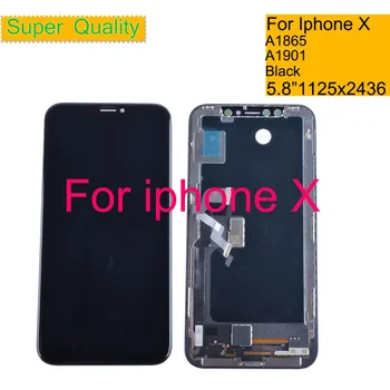 10Pcslot DHL 5.8 For iphone X LCD Display Touch Screen Digitizer Panel Pantalla monitor LCD Assembly Complete A1865 A1901