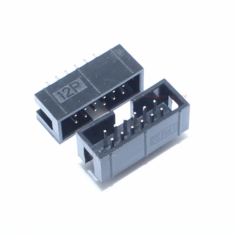 5 шт. dc3 12p 2 54 мм Шаг JTAG ISP гнездо прямой idc коробки заголовки PCB разъем двухрядный