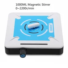 1000ml 0-2200r/min misturador magnético do agitador com agitador da barra de agitação laboratório velocidade diminuta agitador magnético 1l mini misturador