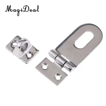 

MagiDeal Marine Deck Cabin Stainless Steel Hasp Swivel Lock Hinge Hardware Boat Parts for Kayak Canoe Rafting Boat Dinghy Yacht