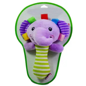 

1 Pcs Infant Rattle Toys Newborn Baby Cute Playmate Plush Portable Toys Cartoon Animals Hand Bells For Baby Newborns