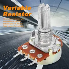 50pcs/Lot Variable Resistor WH148 B500K Linear Pot Adjustable Rotary Potentiometer Variable Resistor 20mm Potentiometer governor dimmer board b500k potentiometer 220v 300w