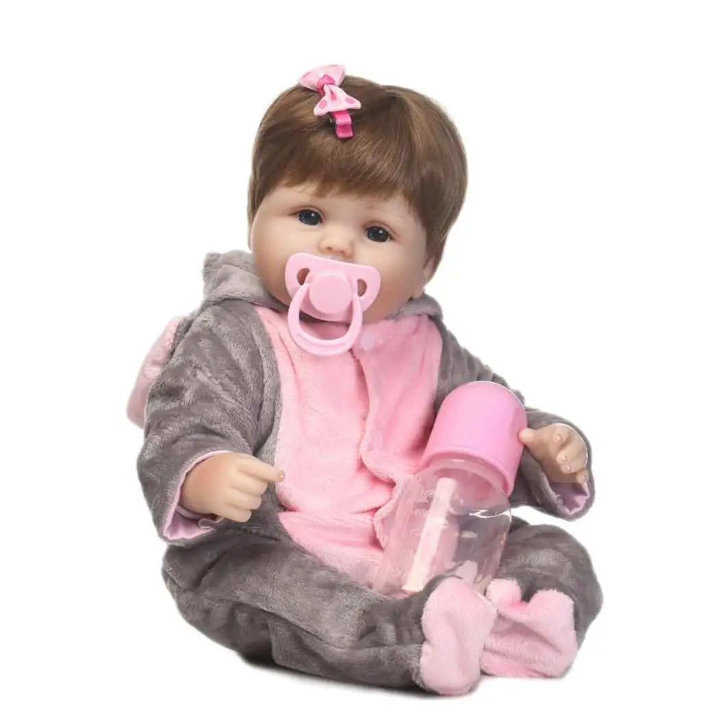 Детская Мягкая силиконовая Реалистичная одежда, коллекционные вещи, подарок, Playmate открытые глаза, кукла для новорожденных от 2 до 4 лет