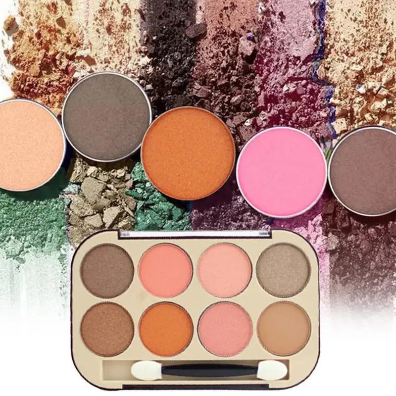 

8 Colors Eyeshadow Palette Including Earth Pumpkin Colors For Nude Makeup Matte Professional Beauty Makeup Cosmetic For Women