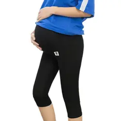 Летние лосины для беременных модал три четверти мотобрюки Брюки для беременных Регулируемая талия брюки для девочек средства ухода за