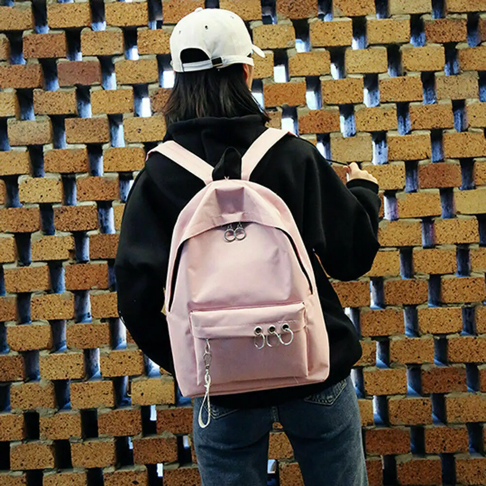 Модные мужские и женские рюкзаки простой тренд колледжа Ветер сплошной цвет