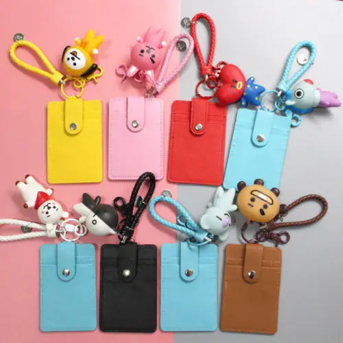 KPOP Bangtan Boys BTS BT21 Collection Keyring Card Holder COOKY CHIMMY SHOOKY RJ | Дом и сад
