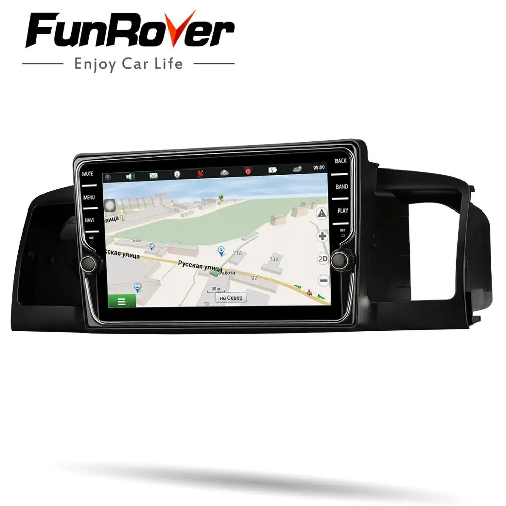 Sale FUNROVER IPS Screen Android 8.0 car multimedia player dvd GPS auto Radio for toyota Corolla E120 e 120 BYD F3 WIFI stereo DSP 4G 3