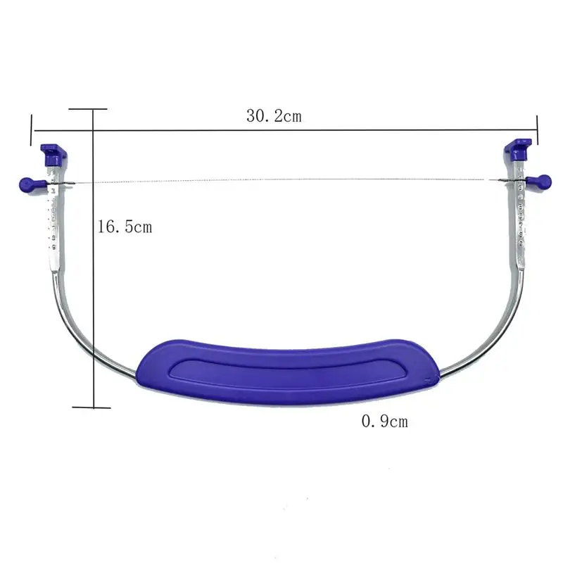 Adjustable Heights Stainless Steel Wire Bread Cake Cutter Pizza Dough Slicers Bakeware Leveler Cake Knife Kitchen Accessories