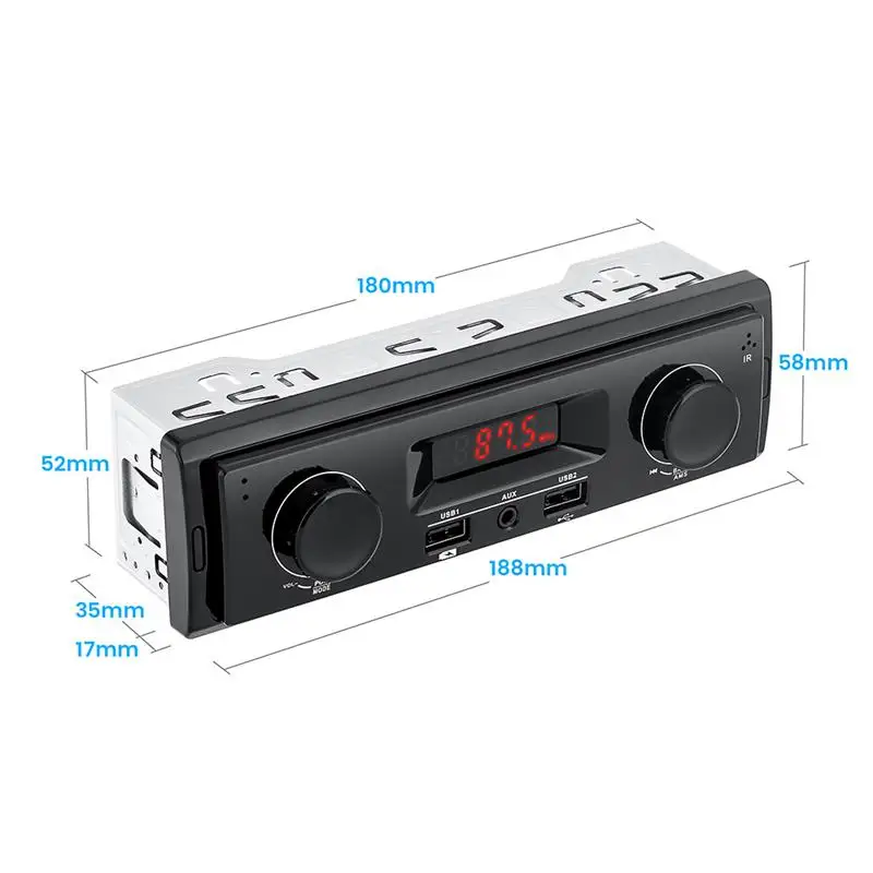 1 Din автомобильный стерео 12 В Поддержка FM Aux in USB приемник плеер Радио MP3 Авто аудио