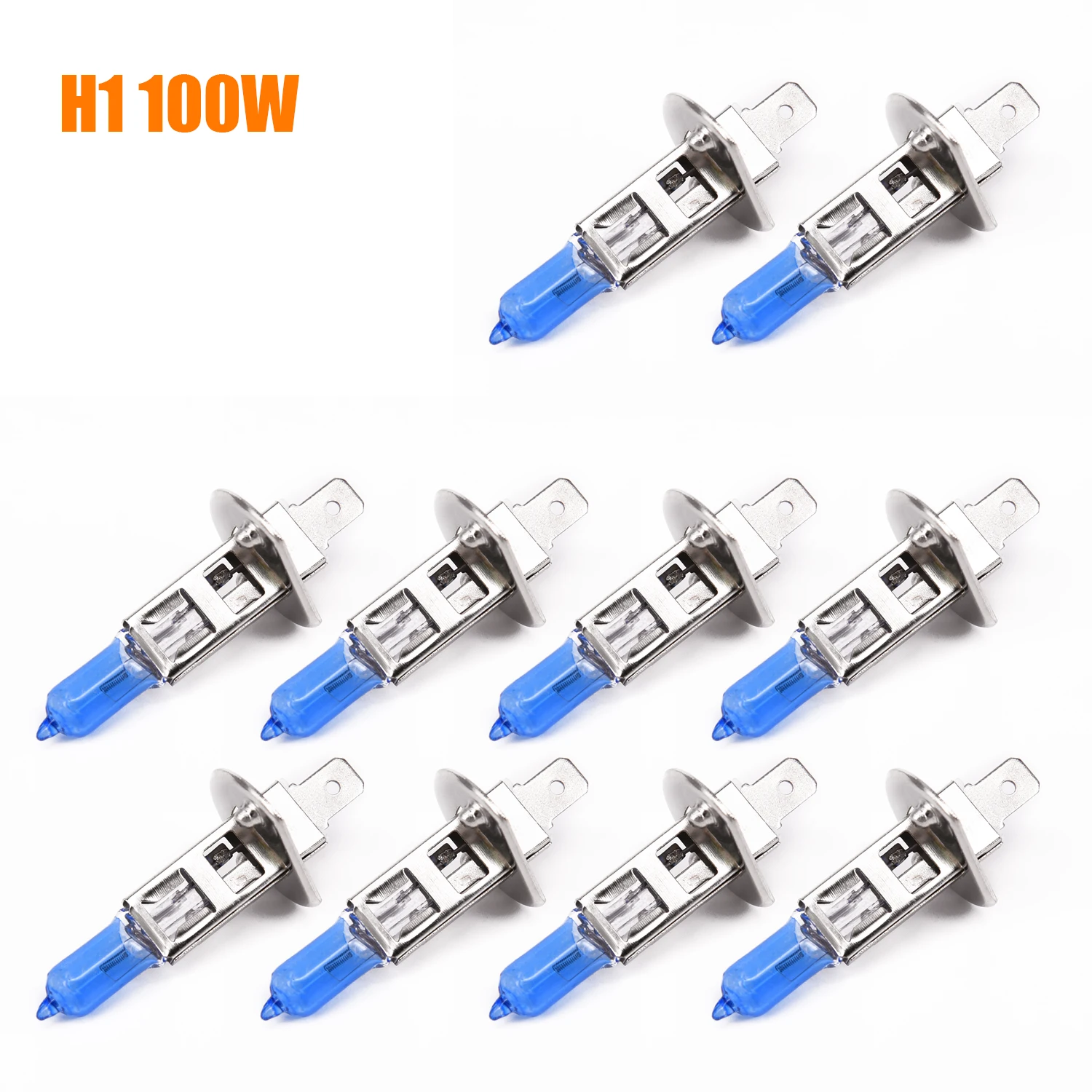

10pcs H1 6000k Xenon Halogen Car Headlights Fog Light Lamp Bulbs Waterproof