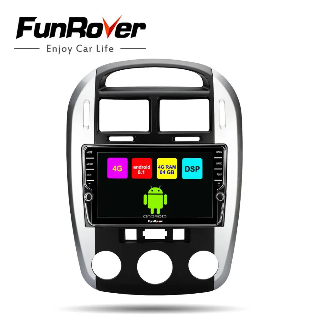 

Funrover Octa core android 8.1 2 din car dvd For Kia cerato 2005-2016 car radio gps navigation stereo multimedia player DSP IPS