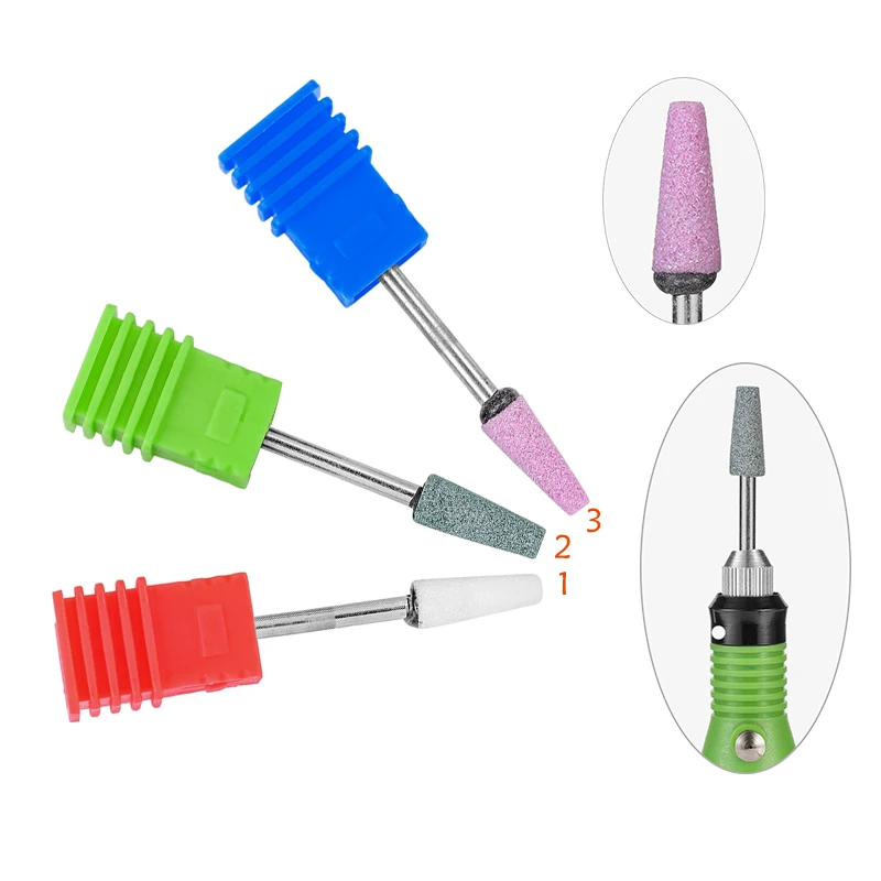 

Meisha 2PCS Ceramic Stone Rotary Nail Drill Bits Electric Machine Milling Cutters For Manicure Accessory Nail Art Tools HF0008