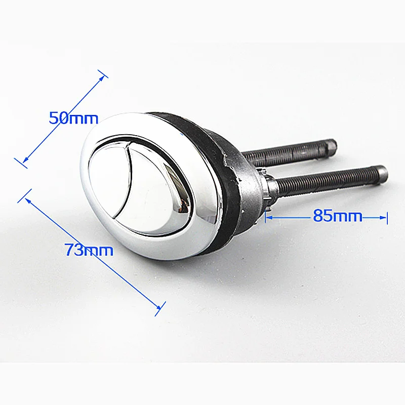 

73X50mm Oval Toilet dual push button,Toilet water tank double button accessories,Oval toilet flush switch push button