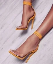 Hot Selling Yellow Tie-up Strappy Women Sandals Sky High Heels Transparent PVC Sandals Cut-out Cross Strap Summer Dress Shoes Hot Selling Yellow Tie-up Strappy Women Sandals Sky High Heels Transparent PVC Sandals Cut-out Cross Strap Summer Dress Shoes
