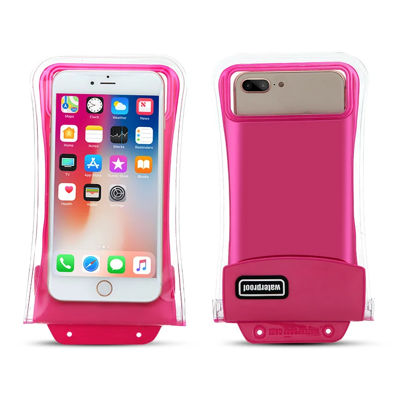 

2019 Mobile phone waterproof bag for iphone x 6plus 7 8p all models 6 inch dust air bag floating mobile phone case with lanyard