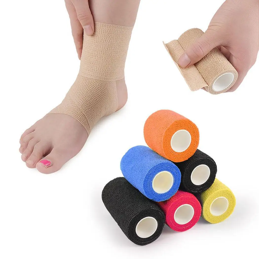 

4.5M Sport Tape Nonwoven Waterproof Self Adhesive Elastic Bandage Protection Wrap Stretch Tape for Finger Wrist Ankle