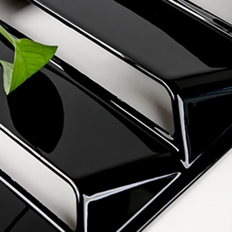 39,5*25,8 см 1 пара черный глянец PP задние боковые вентиляционные отверстия окна жалюзи автомобиля совок крышка для Chevy Camaro- отделка автомобилей