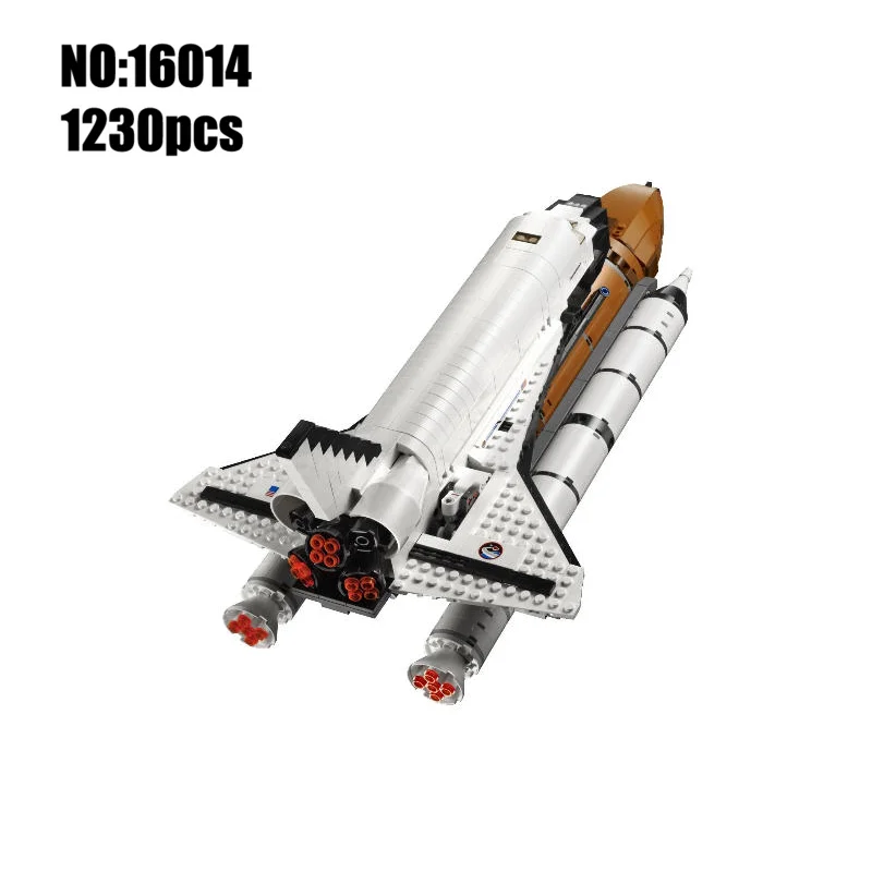 

Factory Plastic Blocks Expedition Spaceship DIY Building Toys space shuttle Model Toy Kids Gifts Children Educational Toys 16014