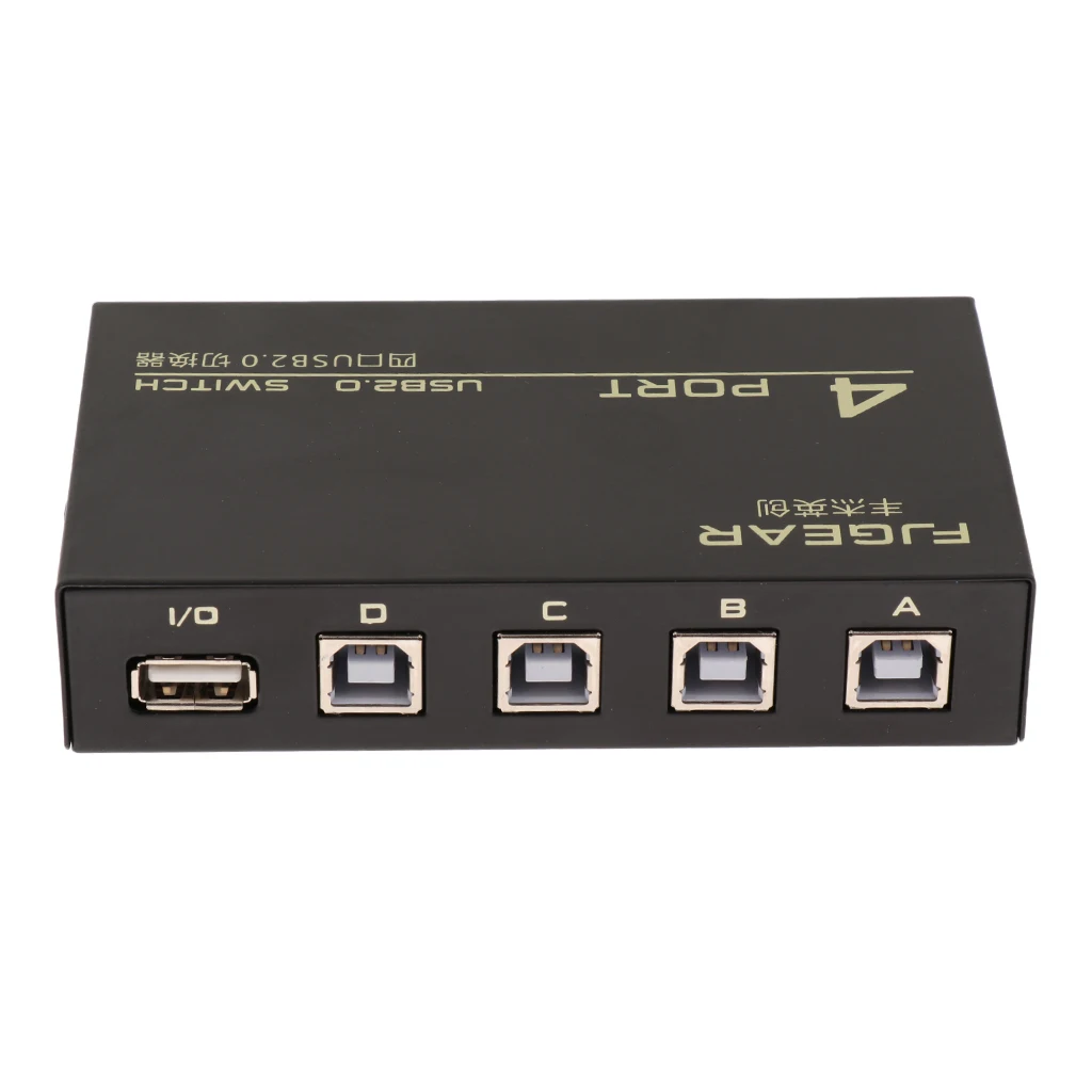 4 порта USB ручной переключатель концентратора для сканера принтера|USB-хабы| |
