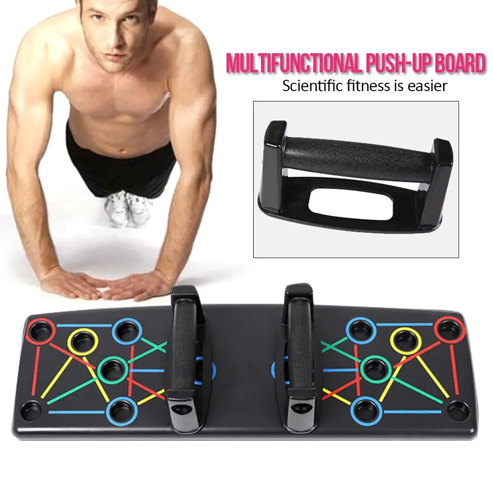 

New Multi-functional Push Up Rack Board Support Plate High Quality Non-slip Handle Home Fitness Exercise Workout Push-ups Board