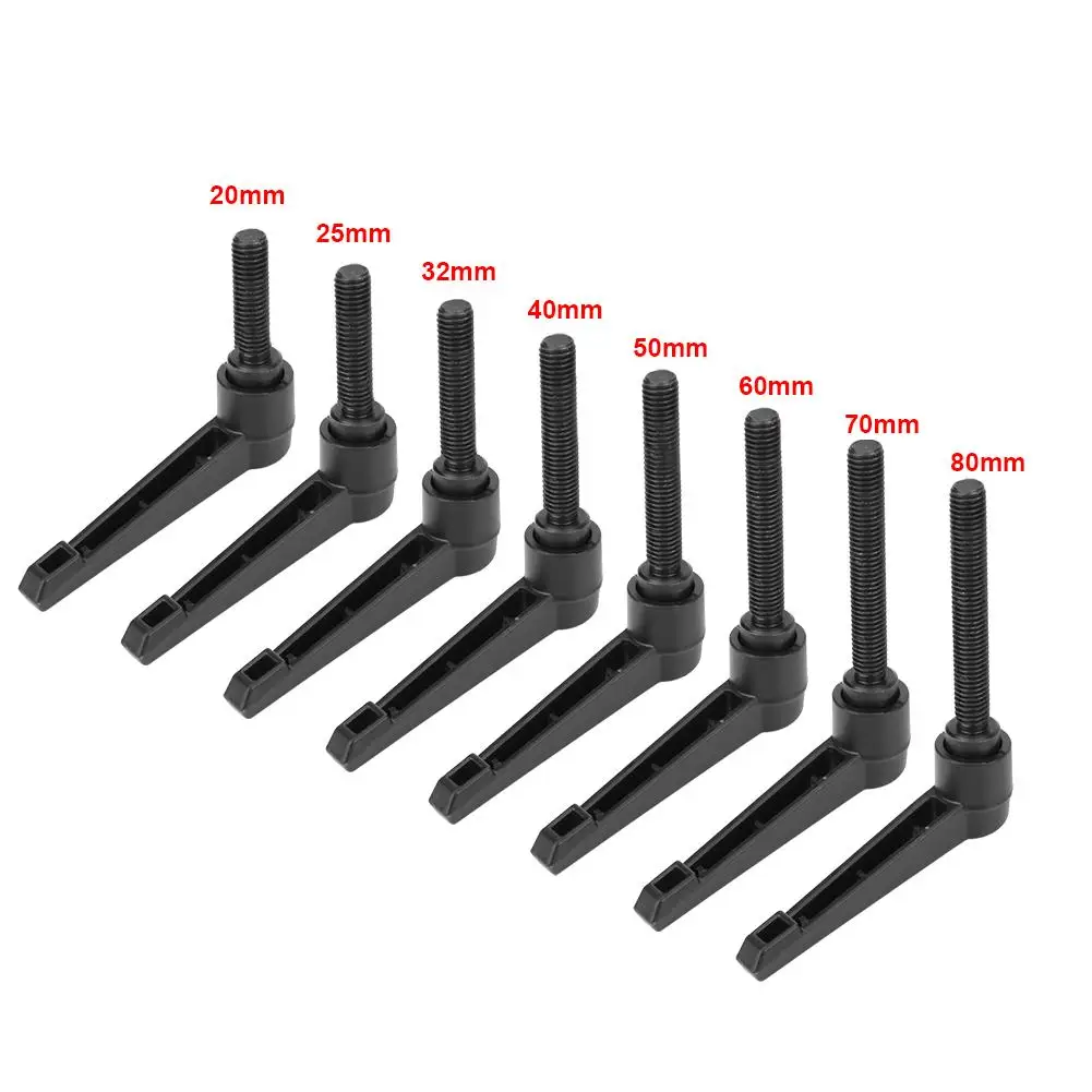 

4PCS 20-80mm Metal Machine Knobs Adjustable Fixing Handle M10 Male Thread Male Thread Adjustable Handles