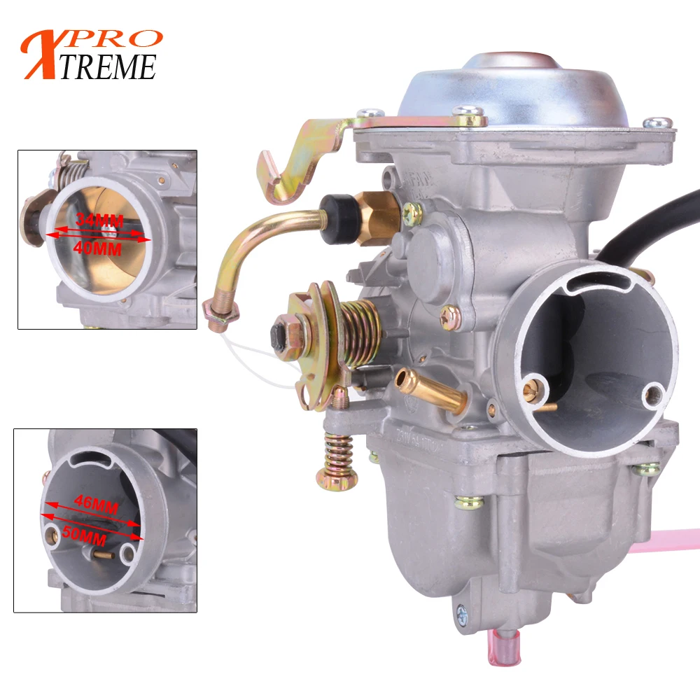 Motorcycle Carburetor 34mm ATV For Roketa Jianshe Hensim GN250 GN300